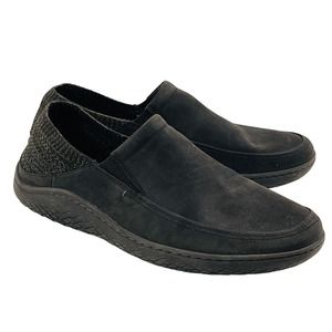 Mens 10.5M Cole Haan MotoGrand Traveler Moc Slip On Shoe Dark Roast Nubuck Brown